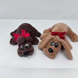 Pound Puppies Tonka Brown Plush plus carrier